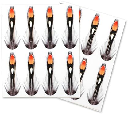 Taimen Fly Tying Jungle Cock Substitute - Orange 30 mm