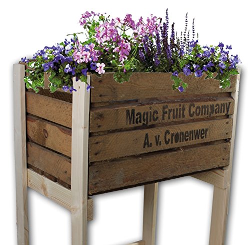 Hochbeet aus verschiedenen alten Obstkisten von Cronenwerth © (Hochbeet mit Holzkiste Farbe weiß) - 5