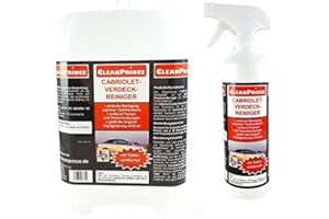 Cleanprince Verdeckreiniger 2,5 Litro Cabriolet-Verdeck-Reiniger Cabrioverdeckreiniger Cabrio-Verdeckreiniger Dachreiniger Techo de Tela Techo Coche Algodón y Polyestermischungen Acrylfasern