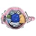 Yodo Roomy Baby Changing Bag for Moms - Plus Wipe Dispenser Case, Stroller Straps and Insulated Feeding Bottle Holder - Carry by Grab Handle or Adjustable Shoulder Strap, Pink