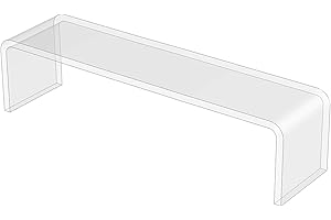 3R W Design Acrylic Display Shelves- Clear Display Plastic Perspex Stands Risers Plinths (4mm-thick-15cm*5cm*5cm)