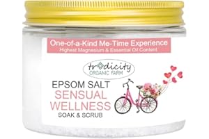 tradicity ORGANIC FARM - Sels de Bain Aromatiques et Exfoliants | Soulage Douleurs Musculaires | Relaxation Intense | Soin Pieds et Jambes, 500g