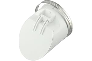 SISINKAL Valvola di non ritorno di scarico, copertura per tubi di drenaggio in PVC, anti-odore, 50-160 mm, filtro anti-insetti per acqua piovana per scarichi esterni da giardino (75 mm)