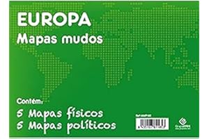 Grupo Erik Editores Pack 10 Mapas Mudos En Portugúes Europa Politica Fisica
