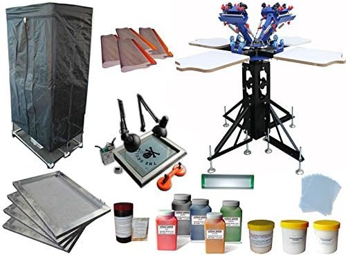 4 Color 4 Station Screen Printing Kit H by Screen Printing Kits