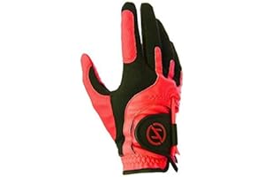 Zero Friction Men's Performance Right Hand Synthetic Golf Glove, One Size, Red