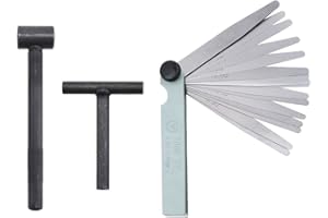 Smgda 3pcs/Set Motorcycle Scooter Engine Valve Screw Repair Wrench Adjusting Square Hexagonal Hole Spanner Tool + Feeler Gauge