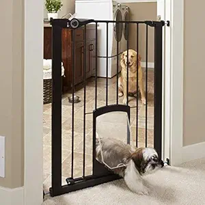 North States MyPet Tall Petgate Passage Gate, Matte Bronze, Tal