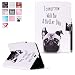 Produktbild Samsung Galaxy Tab A 9.7 SM-T550 Hülle, Deenor Bunt Painting und Stilvoll Brieftasche Tasche PU Leder Flip Protective Stand Tasche Schutzhülle Hülle für Samsung Galaxy Tab A 9.7 SM-T550.[Dog]