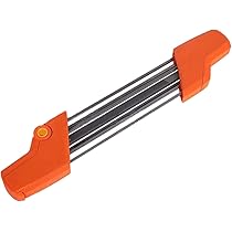 Affûteuse De Chaîne Tronçonneuse 2 En 1 Métal - Lime Pour Chaîne 0.325" / 4.8 Mm, Aiguisage Manuel Sans électricité