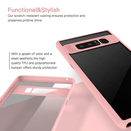 Samsung Galaxy Note 8 Funda Myriann Ultra Slim Resistente a los Ara azos Ligero Protector Contra la Espalda Funda para Galaxy Note 8 Rosado reviews Samsung Galaxy Note 8 Funda Myriann Ultra Slim Resistente a los Ara azos Ligero Protector Contra la Espalda Funda para Galaxy Note 8 Rosado