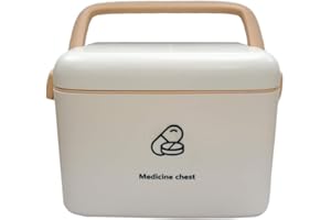AIWEIYER Medical Box Storage Box First Aid Kit-Family First Aid Box Portable Diagnostic Medicine Box Children's Storage Box Multi-layer Medicine Box（White）