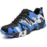 COOU Zapatillas de Seguridad para Hombre Ligeras S3 Calzado de Trabajo para...