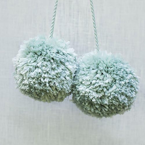 Teepee pom poms, accessories, pair of big pom poms, decorative pompoms, handmade by MinicampLT! (Mint)