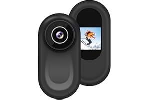 LXMIMI Action Cam, przenośna kamera sportowa 120° z wyświetlaczem 0,63 cala, mini kamera HD 1080p, kamera sportowa, kamera sportowa, obsługa kciuka, widoczność w nocy (czarna)