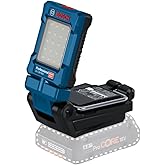 Bosch Professional 18V System Akku-Leuchte GLI 18V-800 (mit 800 Lumen, 20 LEDs, Leuchtenkopf um 360° schwenkbar und um 180° n