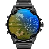 Diesel Mr. orologio daddy orologio da uomo, movimento multifunzionale con cinturino in silicone, acciaio inossiorologio dabil