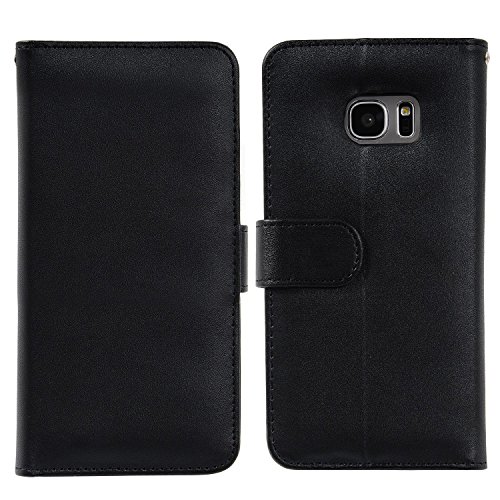 Samsung Galaxy S7 H  lle Brieftasche mit Standfunktion und Karte Halter  Flycool Ledertasche f  r Samsung Galaxy S7
