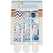 Dummy Clip Boys by Liname - 3 Pack - Premium Quality Universal Dummy Holder With Adorable 2-Sided Stylish Design - Soother Holder - Best Boys Dummy Clips For Your Favourite Dummy Brand
