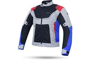 DEGEND BREEZE MAN | Chaqueta Moto para Verano con Protectores PU + Forro Impermeable Desmontable y Flujo de Viento | Homologado - 5 Colores Tallas S-6XL