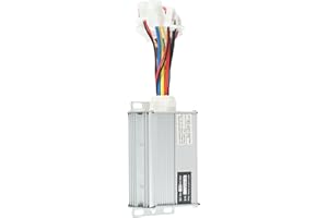 Zilimontt 36V/48V 1000W E-Bike Motordrehzahlregler, gebürsteter DC-Controller für E-Scooter, kompatibel mit 700-1000W Motoren (36V)