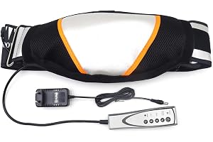 Riven Multifunktionellt massagebä , vibrationsmotor, 3-nivåers värmebälteskontroller för mage, arm, rumpa, lår (130 cm)