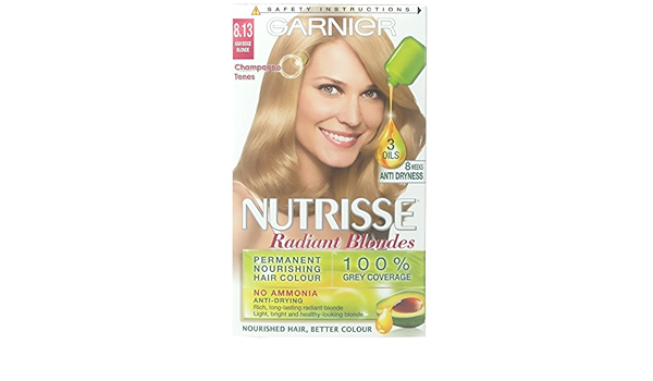 Garnier Nutrisse 8 13 Ash Beige Blonde Amazon Co Uk Beauty