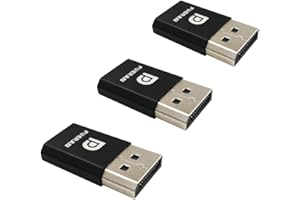 FUERAN DisplayPort display emulator EDID emulator Plug, Headless 2560x1600@60Hz-3P