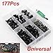 Price comparison product image SUNDELY® Black Fairing Bolts Kit Fastener Clips Screws Fits Yamaha Kawasaki Suzuki Honda