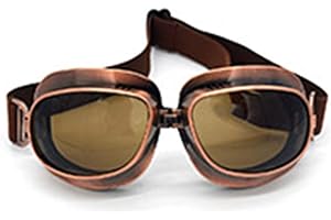 evomosa Vintage Occhialoni Moto, Occhiali da Sole Sportivi per Motociclette