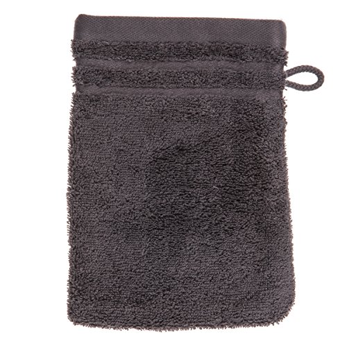 Preisvergleich Produktbild Schiesser 100456 Essential Waschhandschuh, 16 x 22 cm, anthrazit