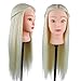 Hairdressing Mannequin 50% Real Human Hair 26 Inch,CoastaCloud Professional Training Head Model Hairdresser Human Hair with Clamp