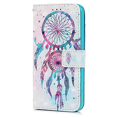Lanveni Samsung Galaxy S6 H  lle  Handyh  lle Galaxy S6 Flip Case Cover PU Lederh  lle Schutzh  lle Magnetverschluss Ledertasche mit Stander Function 