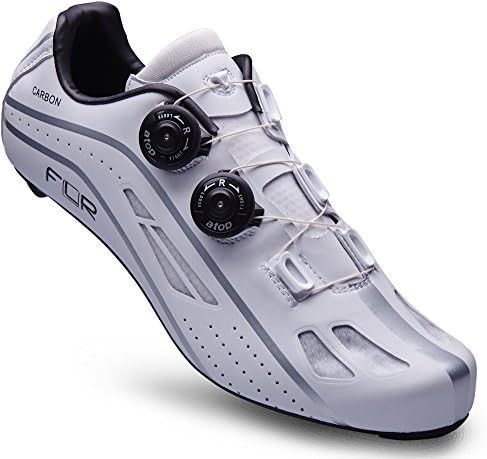 FLR F-XX.II Strawweight Road Race Full Carbon Sole Shoe in White Size 45