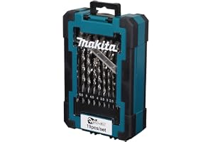 Makita HSS-GS metallborrsats, 19 delar, 2,5–7 mm, med förvaringslåda