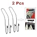 Produktbild Aubess Auto Haken Kopfstütze Edelstahl Sitz Zurück Kopfstütze Haken Bag Coat Holder Organizer 2 x