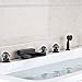 Produktbild DDKD Led-Leuchte 3 Cristal Griffe Badewanne Waschbecken Wasserhahn Weit Verbreitete Deck Montiert Badezimmer Badewanne Mischer Kran Mit Handdusche