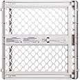 MYPET North States Universal Pet Gate: 26” - 42” Wide Dog Gate. Use as Pressure Mounted Gate or Swinging Door with Included Hardware. Dog Gates for Doorways, 26" Tall, Gray