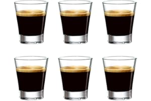 LUIGI BORMIOLI Bormioli rocco set 6 bicchierini da caff caffeino special in vetro cl 8,5