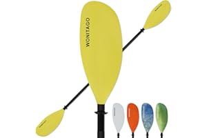 XUXIAKE Kayak Paddles with Aluminium Shaft and PP Blade, Adjustable Kayak Paddle for Kayak, Canoe, Boat (20 cm Adjustable), 210-230 cm/82-90 inch, 230-250 cm/90-98 inch,