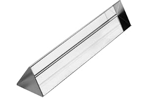 Sourcemall optiskt glas triangulärt prisma för undervisning i ljusspektrum och fotografering, 150 mm