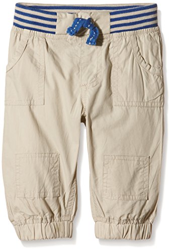 Pumpkin Patch Baby-Boys Woven Relaxed Pant Plain Trousers, Beige (Sand Storm), 6-12 Months (Manufacturer Size:6-12M))