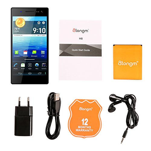 Atongm G501 Smartphone Octa Core MTK6592 5.0 Pollici IPS 1080 * 1920P 13 MP Fotocamera 2GB RAM 16GB ROM NFC - Nero