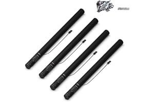 Lot de 4 Canons à Confettis Électrique couleur Argent 80cm - Déclenchement avec machine à confettis, 14 Mètres de Portée, canon électrique pour soirée et évènements - SPARKLERS CLUB®