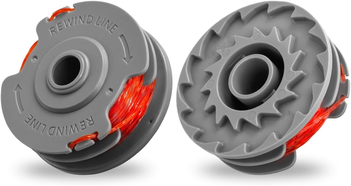 BESPOTCL 2PCS Replacement Strimmer Spools Compatible with Flymo Power/Mini/Trim Grass Trimmer, Strimmer Spool Line, Double Autofeed, Upgrade Wire