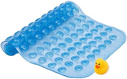Anlass Safety Decoration Bath Mat Suction Cup Bath Shower Mat Bathroom Bathtub Mat Bubble Blue