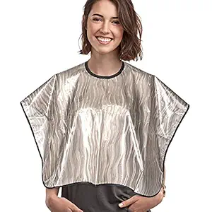 KeyZone Professional Waterproof Hair Dye Cape Rebonding Capes Hot oil Cape Hairdressing Capes For Salon Purple Plaid