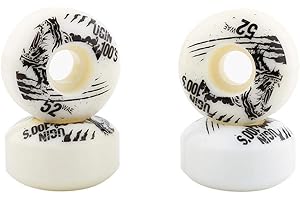 Alomejor 52mm x 30mm 4 Pcs Skateboard Wheels Outdoor Classic PU Cruiser Longboard Skateboard Replacement Wheel Set for Electronic Bicycle