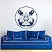 Produktbild Jasonding Nautische Wandtattoo Anker Aufkleber Schiff Rad Dekor Blau Wandaufkleber Für Kinderzimmer Jungen Schlafzimmer Kindergarten   Wohnkultur Wandbild 56 * 56 Cm