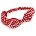 Red Polker Dot Bow Retro Headband